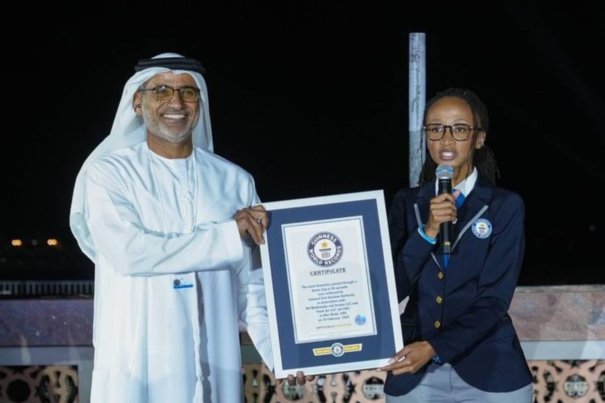 GCAA Sets Guinness World Record with Spectacular Aerial Drone and Fireworks Display