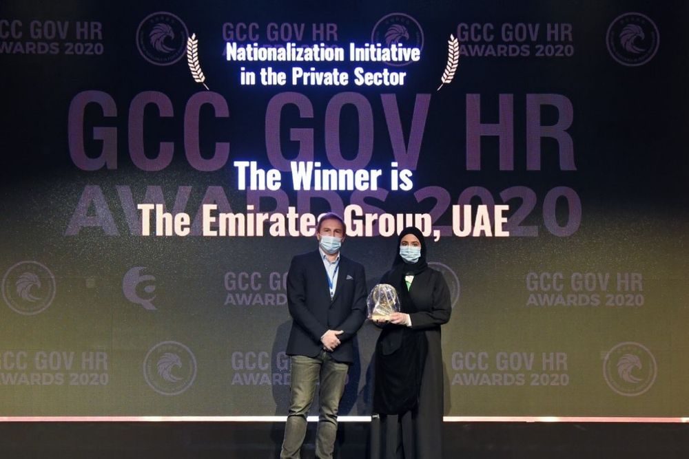 Emirates Group wins GCC GOV award for ‘Best Nationalisation Initiative in the Private Sector 2020’