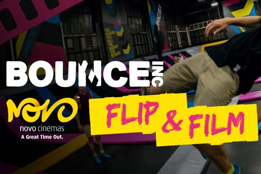 Get a double dose of fun at BOUNCE Freestyle Playground & at Novo Cinemas!