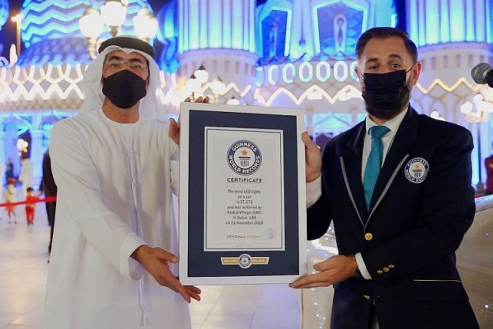 Global Village Scoops Second Guinness World Records™ Title for the Most LED Lights on a Car