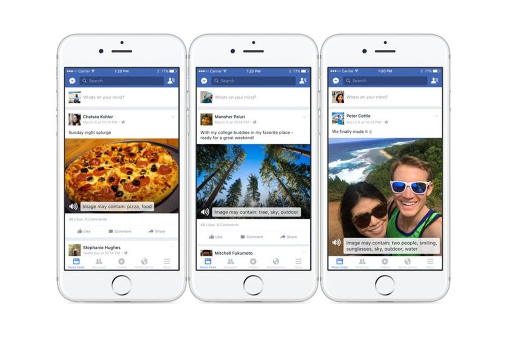 Facebook improves alt text photo descriptions