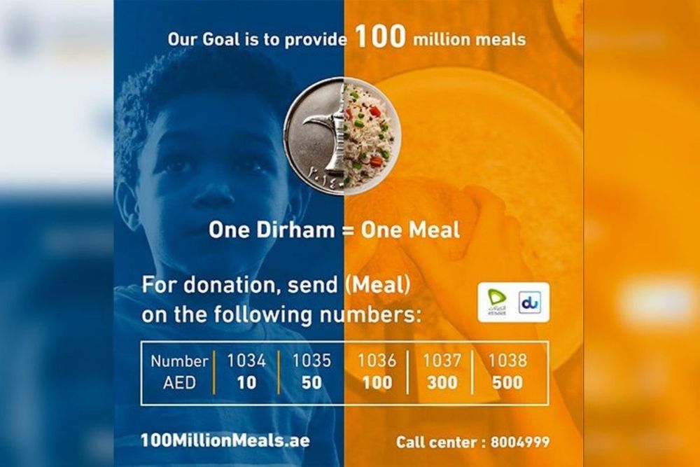 4 donation channels announced for '100 Million Meals' campaign