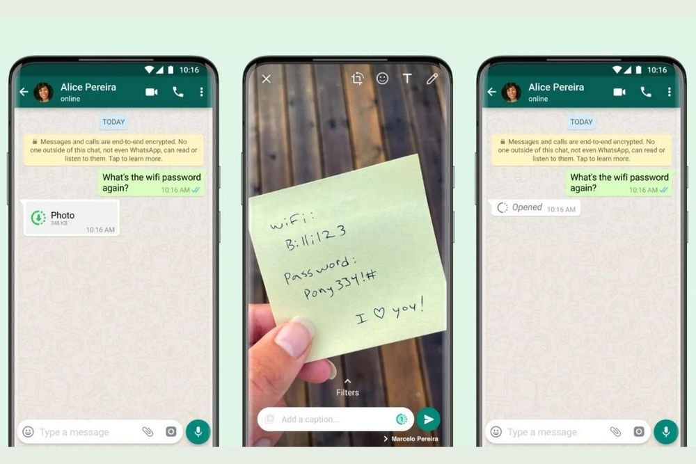 View Once Photos & Videos on WhatsApp