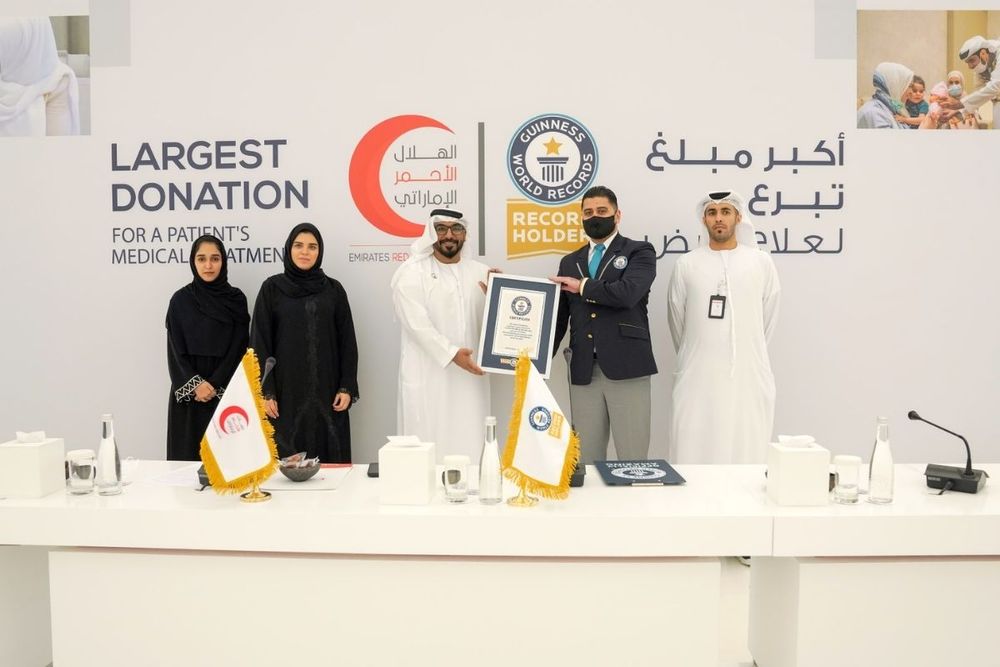 ERC enters Guinness World Records for largest single humanitarian donation of AED8 million