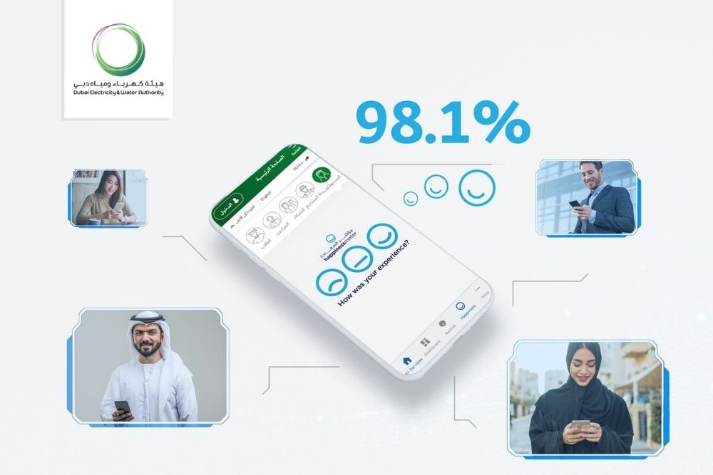 DEWA scores 98.1% in Instant Happiness Index by Dubai Digital Authority