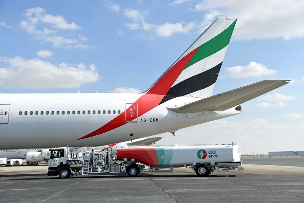 Emirates completes engine ground testing with 100% Sustainable Aviation Fuel
