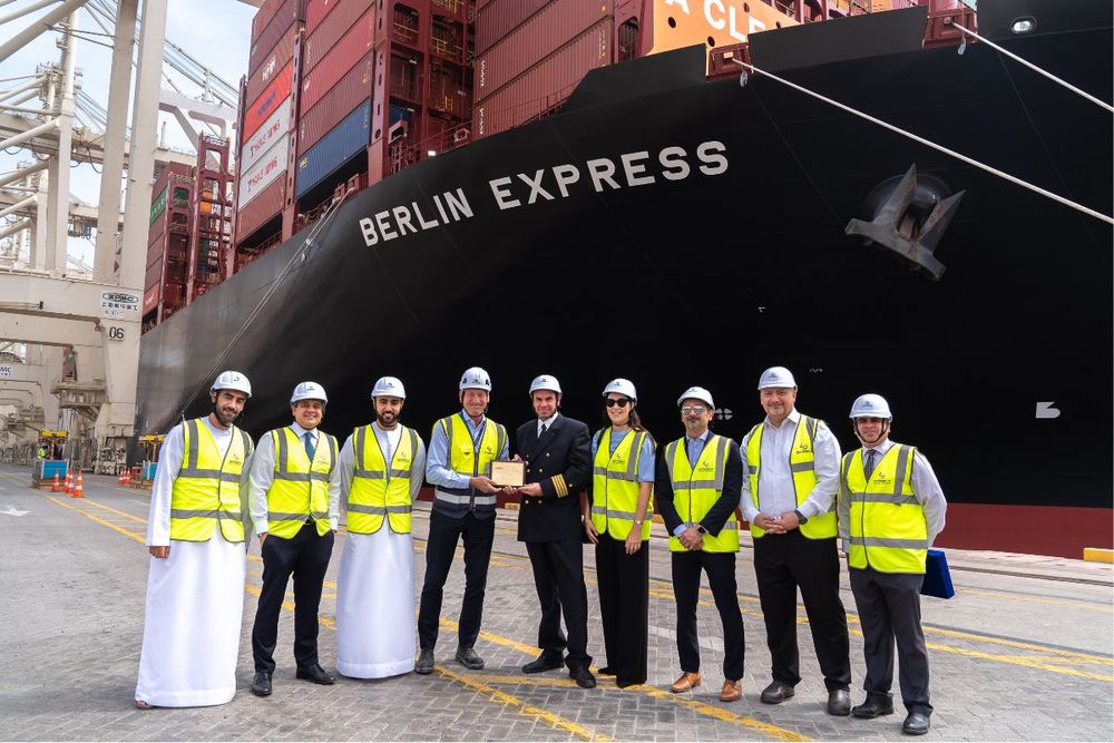 Jebel Ali Port strengthens global trade hub status with arrival of  Hapag-Lloyd's eco-friendly container