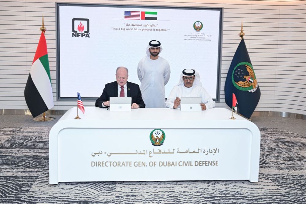 Dubai Civil Defense partners with NFPA to advance fire safety initiatives