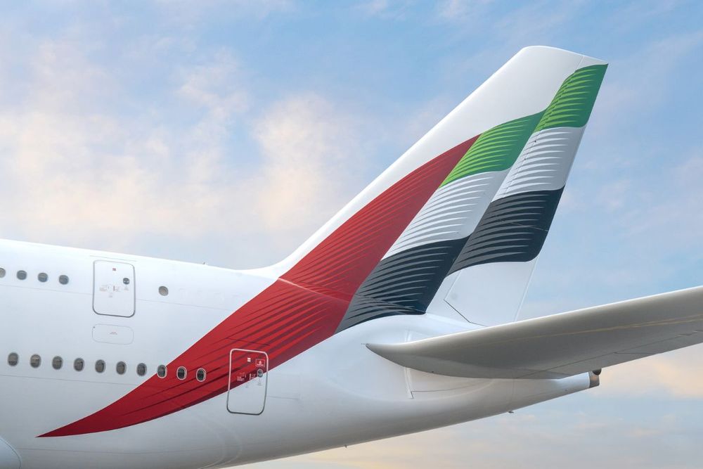 Emirates And Neste To Supply Over 3 Million Gallons Of SAF In 2024 2025   Emirates Flight Tail 