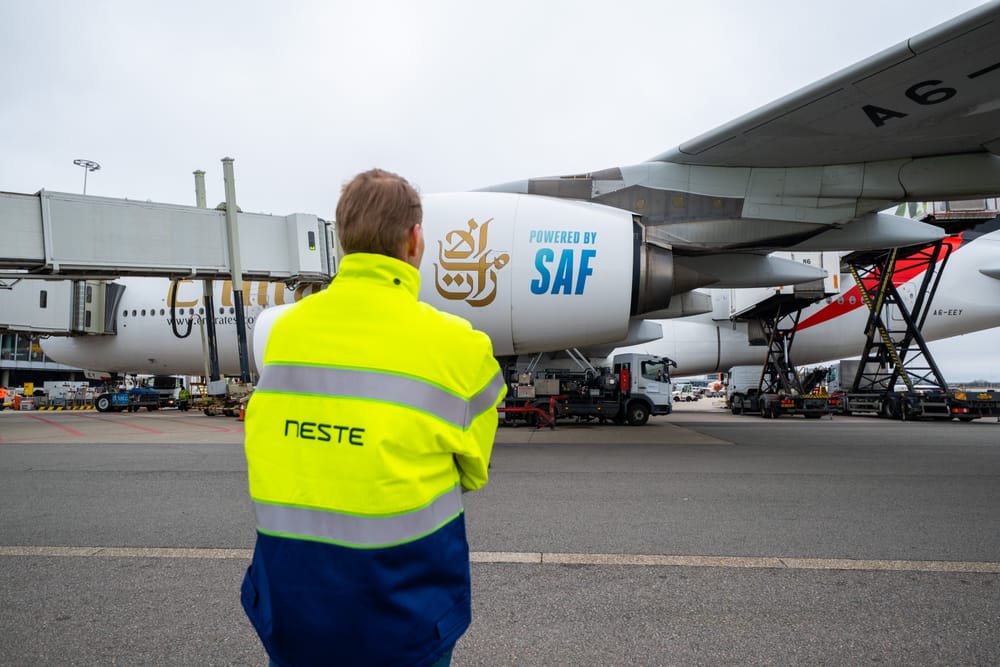 Emirates Launches Sustainable Aviation Fuel Activation with Flights from Amsterdam Schiphol Airport