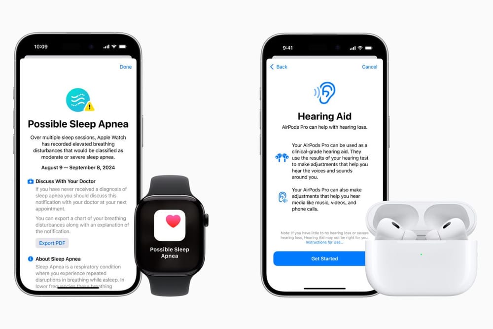 Apple Expands Health Innovations with Sleep Apnea Detection and Hearing Aid Capabilities in AirPods Pro