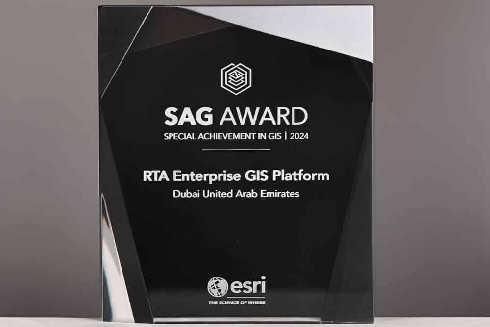 RTA Wins SAG Award for Special Achievement in GIS