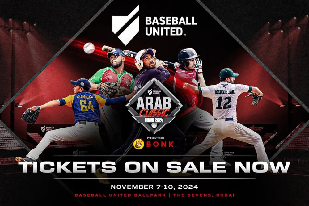 Dubai to Host Historic Baseball United Arab Classic from November 7-10
