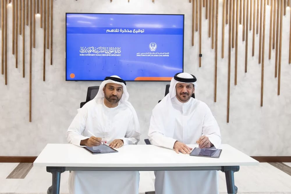 Dubai Civil Defense and Human Resources Department Partner to Enhance National Skills and Training
