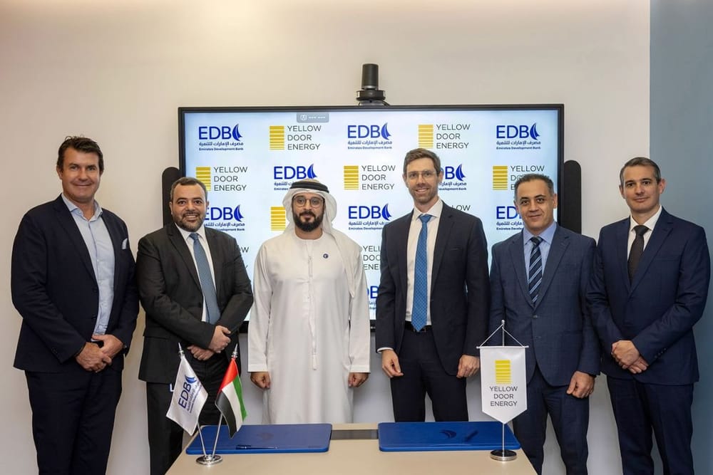 EDB and Yellow Door Energy Forge AED 100 Million Solar Partnership to Drive Sustainability in UAE