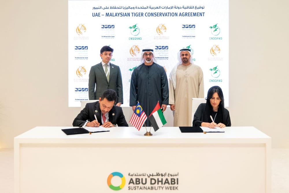 UAE and Malaysia Partner to Establish Southeast Asia’s First Tiger Reserve to Protect Malayan Tiger