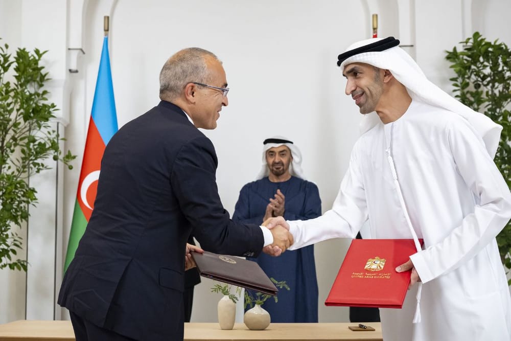 UAE Signs Economic Partnership Agreement with Azerbaijan to Boost Trade and Innovation