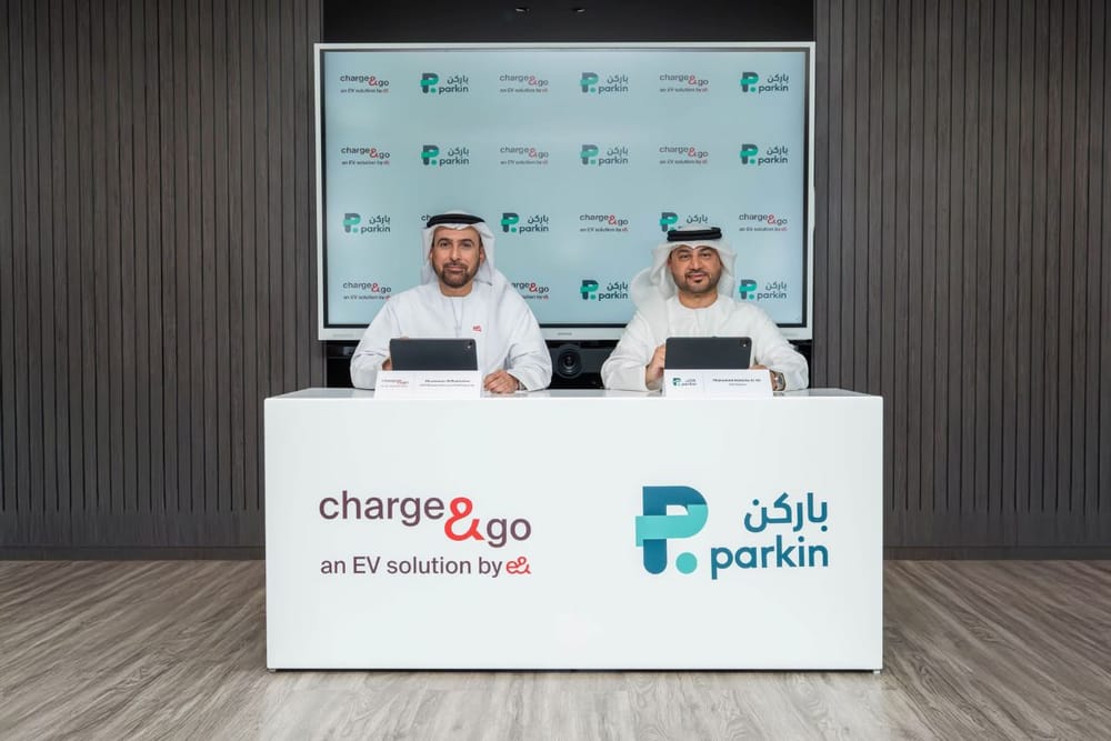 Parkin Signs 10-Year Partnership with charge&go to Expand Dubai EV Charging Network