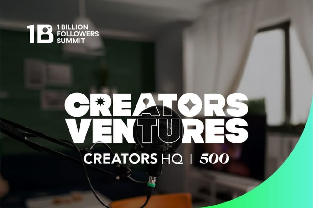 Creators Ventures Accelerator Attracts Over 1,100 Applications Ahead of 1 Billion Followers Summit