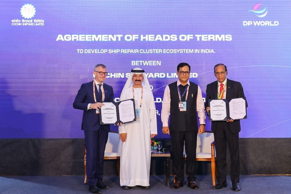 Drydocks World Partners with Cochin Shipyard to Develop India’s First Ship Repair Cluster