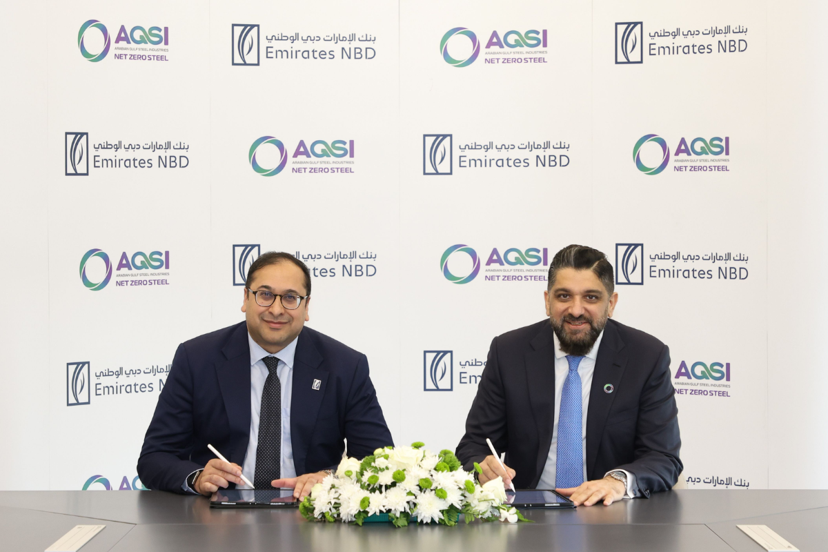 Emirates NBD Provides Green Finance Facility to Arabian Gulf Steel Industries