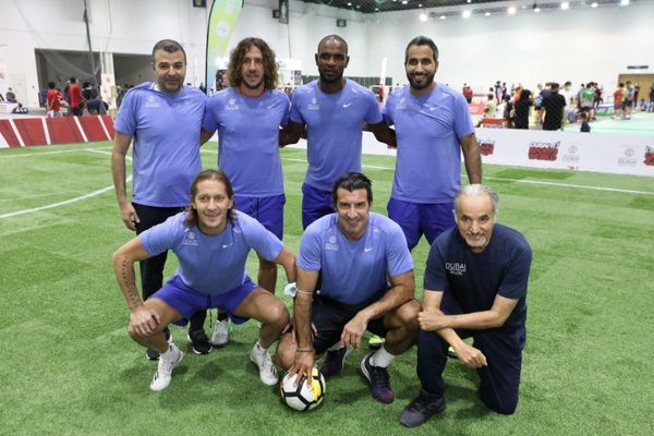 Dubai brings together world football’s biggest stars for friendly match as part of Dubai Fitness Challenge