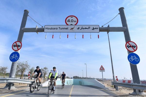 Mohammed bin Rashid designates new cycling underpass Houbara Tunnel