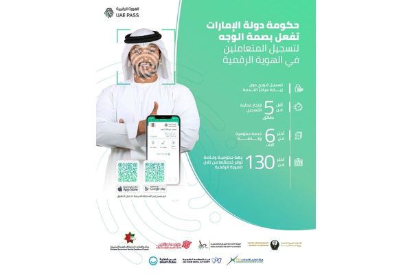 UAE Government to employ biometric face recognition to register customers under 'UAE Pass' app