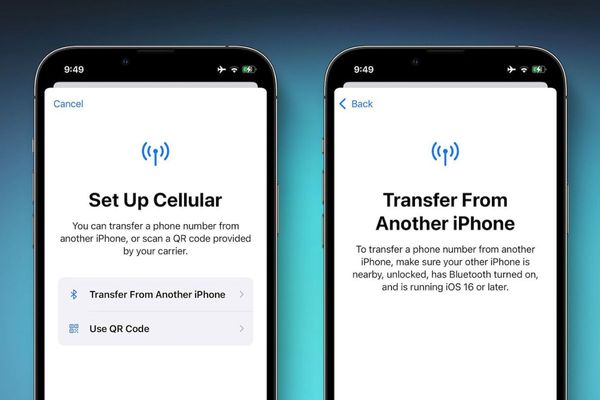 iOS 16 to allow eSIM transfer between iPhones via bluetooth