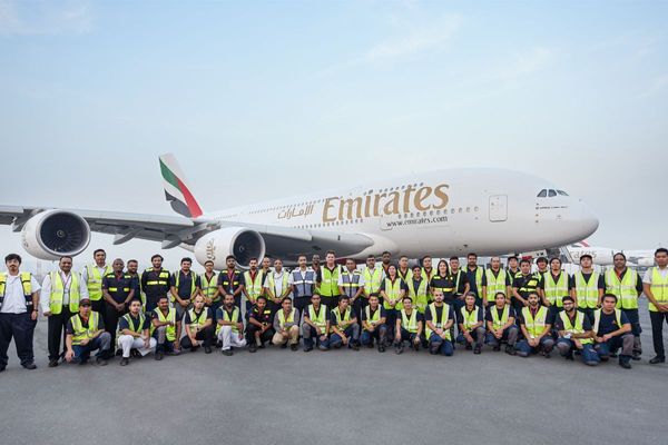 First Emirates A380 in for full cabin upgrade