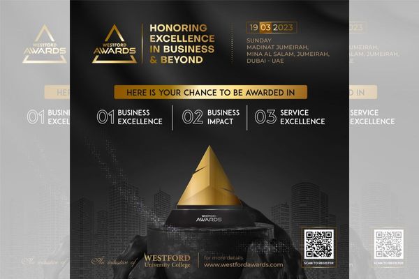 Westford to host ‘Westford Awards 2023’ - an awards ceremony to honour business excellence and beyond