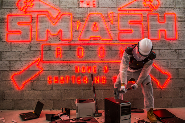 Shatter, scream and de-stress  at The Smash Room Dubai