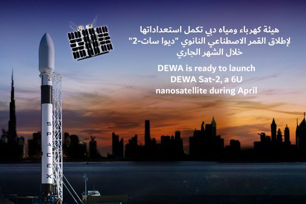 DEWA is ready to launch DEWA Sat-2, a 6U nanosatellite in April