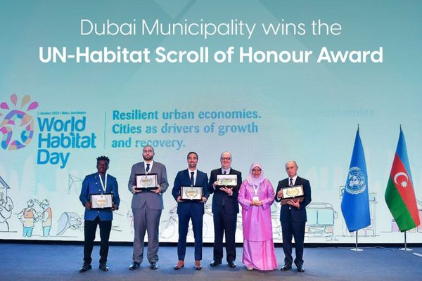 Dubai Municipality's 'FOG WATCH' initiative bags UN-Habitat Scroll of Honour Award