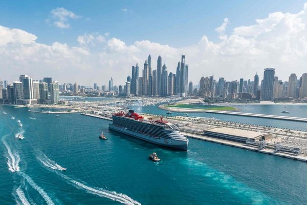 Virgin Voyages' Resilient Lady makes maiden call at Dubai Harbour