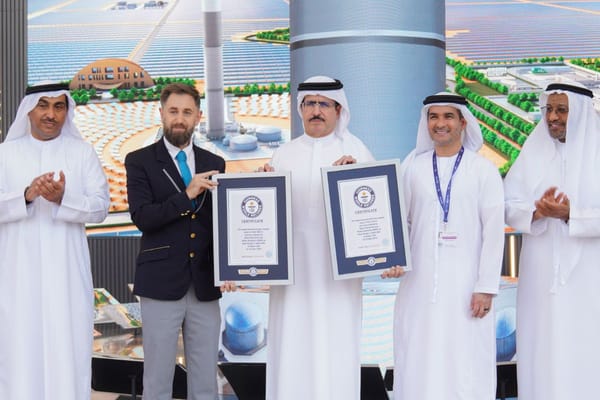 Mohammed bin Rashid Al Maktoum Solar Park Achieves Two Guinness World Records