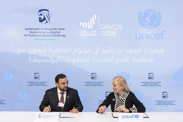 MBRGI Pledges AED30 Million to UNICEF to Help Fight Malnutrition Among Children, Women