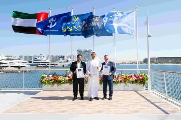 Dubai Harbour Bags Unprecedented Triple Accreditations from The Yacht Harbour Association