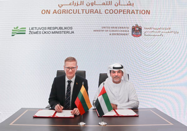 UAE, Lithuania Collaborate to Promote Sustainable Food Systems, Agricultural Investment
