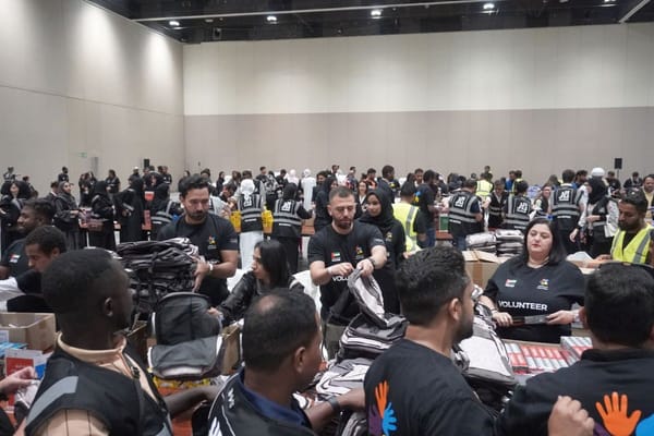 Volunteers Assemble 10,000 School Kits for UAE Children in Need