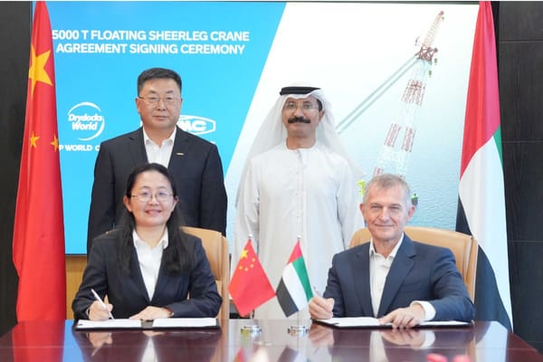 Drydocks World Signs Contract with ZPMC for 5,000 Tonne Floating Sheerleg Crane