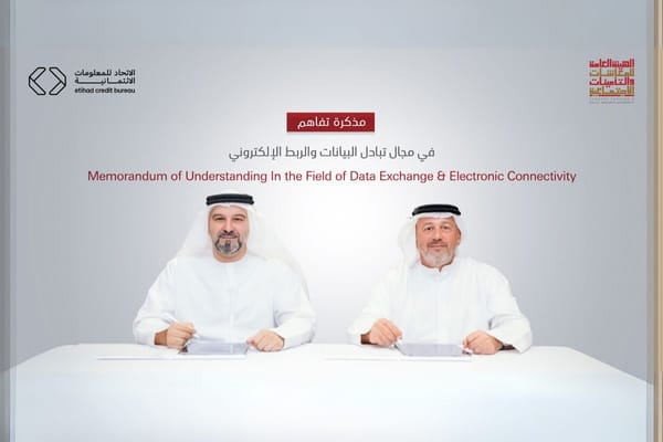 The GPSSA and Etihad Credit Bureau sign an MoU to exchange data and digital connectivity