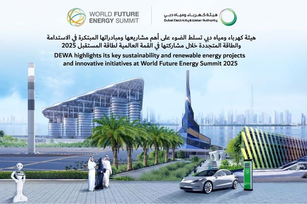DEWA Showcases Sustainability and Innovation Projects at World Future Energy Summit 2025