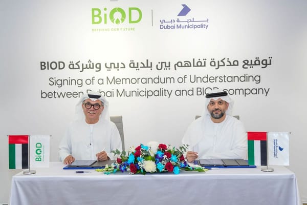 Dubai Municipality Partners with BiOD Technology to Convert Waste Oils into Renewable Biodiesel