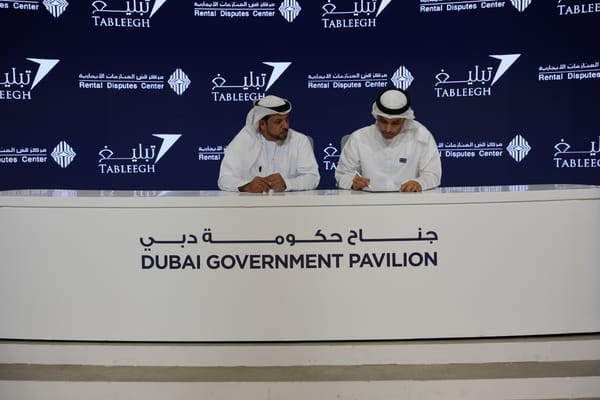 Dubai Rental Disputes Center Partners with Tableegh to Boost Digital Judicial Services